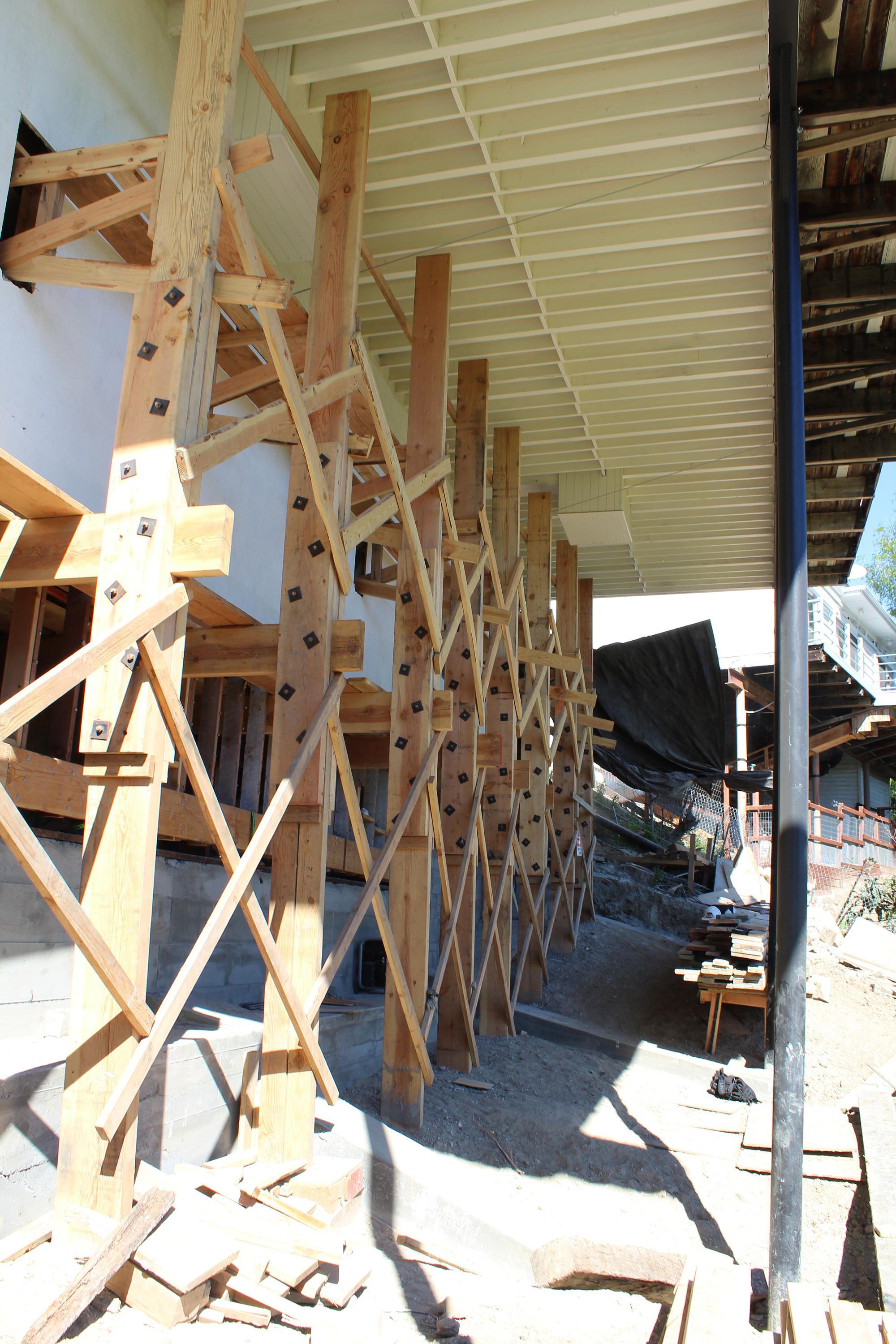 Before & After Stilt Homes in Sunland CA Foundation Repair Los Angeles